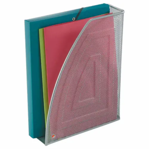 Porte-revues Mesh métal - gris - ALBA