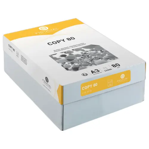 3 Ramettes de 500 feuilles COPY 80 A3 - 80G - Fiducial 