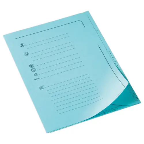 25 Chemises sous-dossier pastel - Bleu - FIDUCIAL