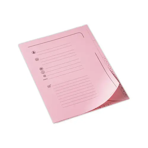 25 Chemises sous-dossier pastel - Rose - FIDUCIAL