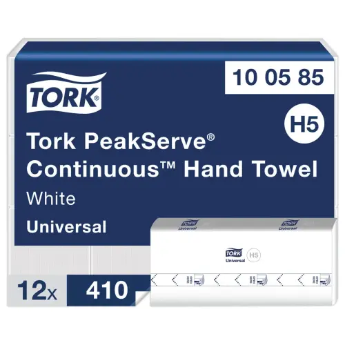 12 Essuie-mains continus H5 - Blanc - TORK