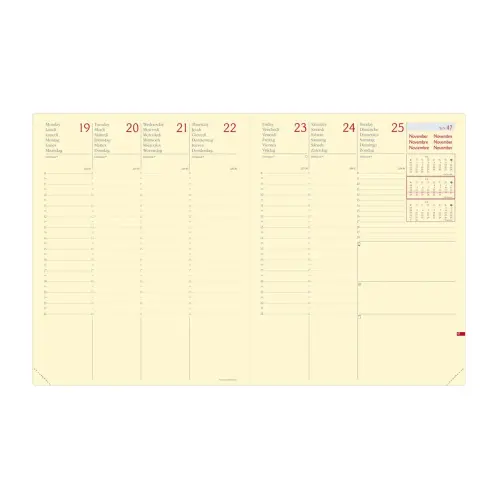 Agenda semainier  Silk - 21x27cm - Bleu - Janvier &agrave; d&eacute;cembre - QUO VADIS 