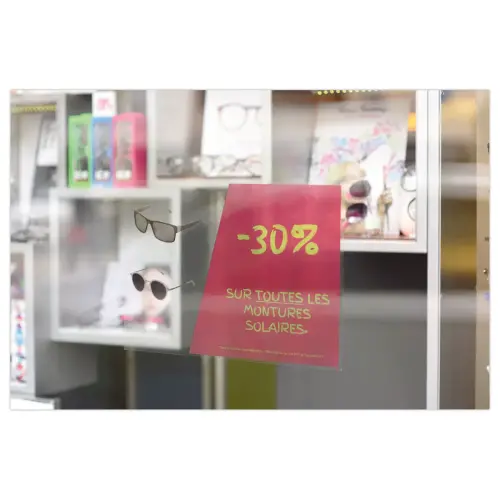 10 &Eacute;tiquettes adh&eacute;sive A3 transparentes personnalisables 