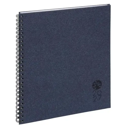 Agenda semainier Forever - 18,5x22,5 cm - Bleu - Décembre à décembre - EXACOMPTA
