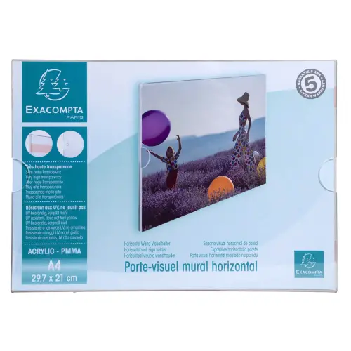 Porte-visuel vertical / horizontal A4 - DEFLECTO