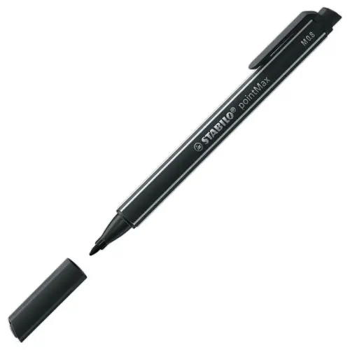 Stylo-feutre pointMax - Pointe moyenne - Noir - STABILO
