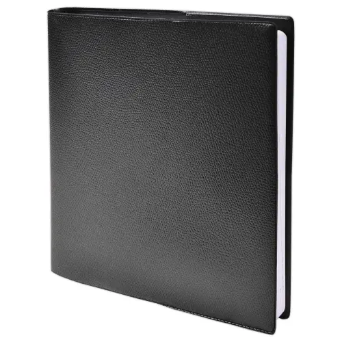 Agenda semainier  Planing Executif - 16x16 cm - Noir - Janvier &agrave; d&eacute;cembre - QUO VADIS 