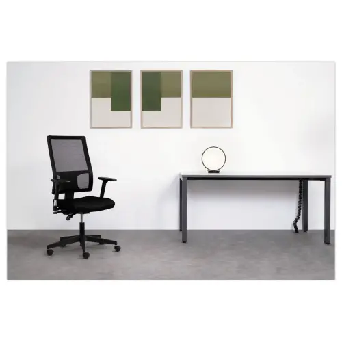 Si&egrave;ge de bureau synchrone Taktik en r&eacute;sille - Noir - Mont&eacute; 