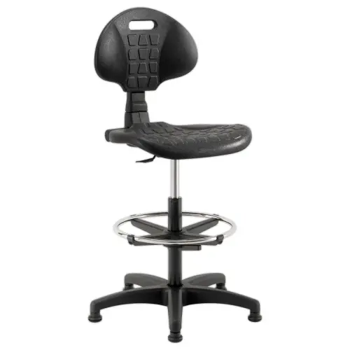 Siège technique dossier haut – Noir – Monté