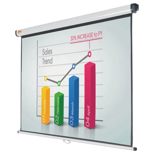 Ecran de projection mural - 175 x 109 cm - NOBO