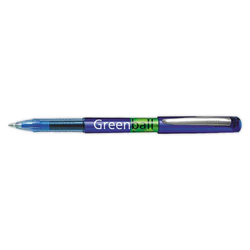 Roller pointe m&eacute;tal Greenball - Ecriture moyenne - bleu - PILOT 