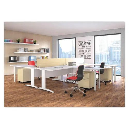 Bureau Buenos Aires - 160 x 80 cm - Blanc - FIDUCIAL OFFICE SOLUTIONS