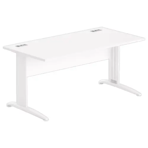 Bureau Buenos Aires - 160 x 80 cm - Blanc - FIDUCIAL OFFICE SOLUTIONS