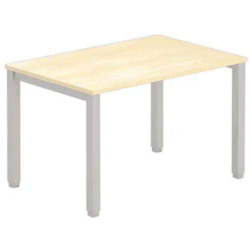 Bureau BRUXELLES 120 x 80 hêtre - pieds aluminium