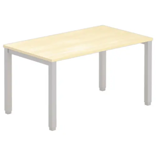 Bureau BRUXELLES 140 x 80 hêtre - pieds aluminium