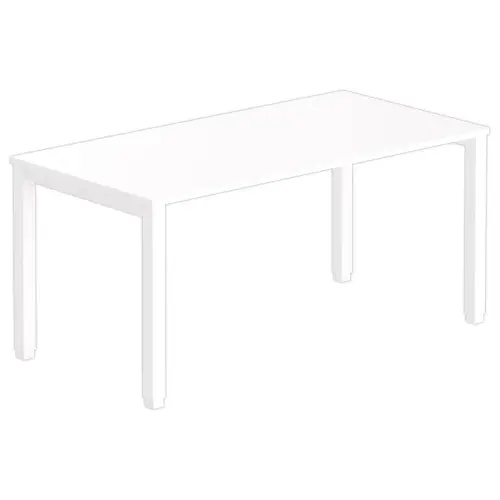 Bureau Bruxelles - 160 x 80 cm - Blanc - FIDUCIAL OFFICE SOLUTIONS