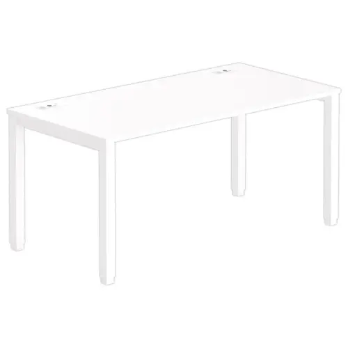 Bureau Bruxelles - 160 x 80 cm - Blanc - FIDUCIAL OFFICE SOLUTIONS