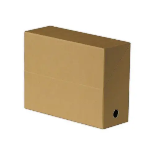 Boîte de transfert toilée dos 12 cm - beige - OXFORD