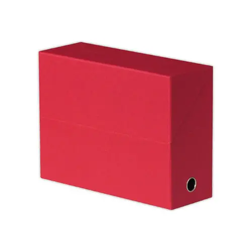 Boite de transfert - Toilée - Dos 12 cm - Rouge - OXFORD