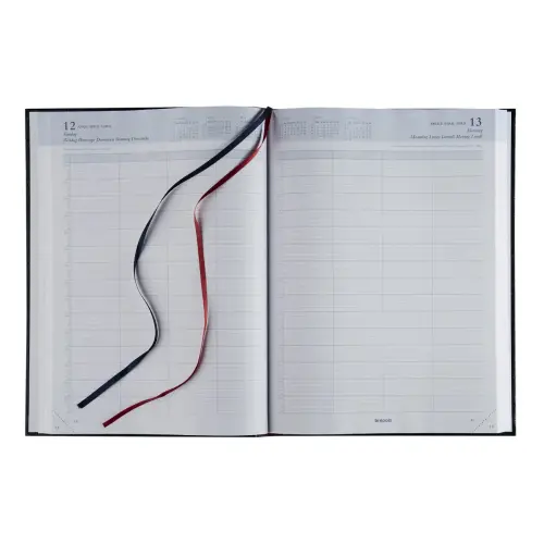 Agenda journalier 2027 noir Bremax 1 - 21 x 29 cm - BREPOLS