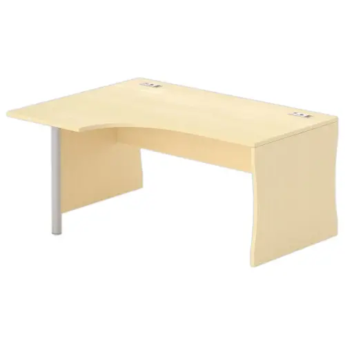 Bureau BUDAPEST compact retour &agrave; gauche - h&ecirc;tre L160 