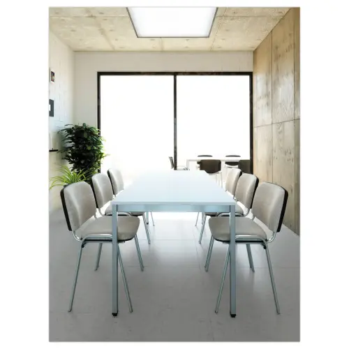 Table modulaire rectangulaire 120 x 60blanc / noir 