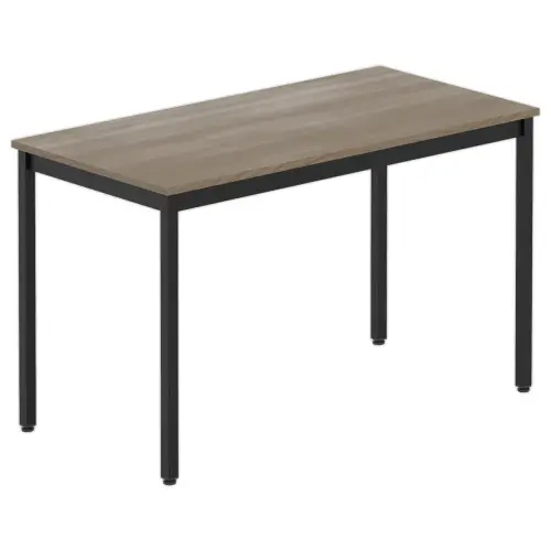 Table polyvalente rectangulaire 120 x 60 noyer / noir