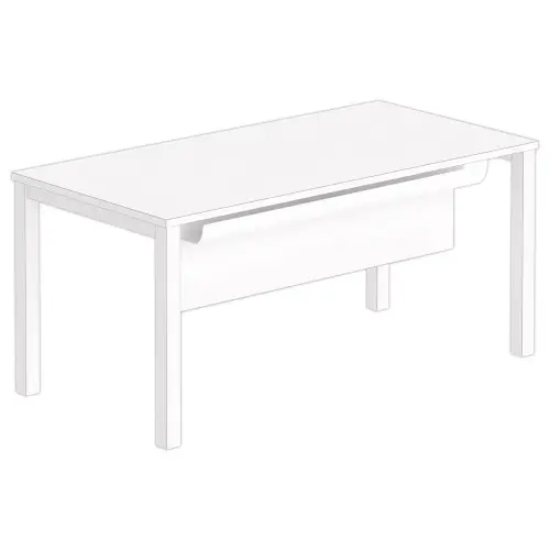 Goulotte L 160 blanc