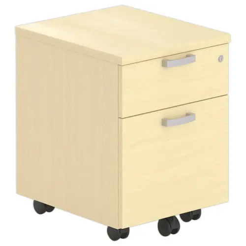 Caisson mobile 2 tiroirs - Hêtre