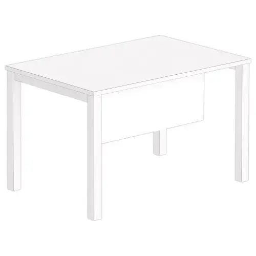 Voile de fond L 120 blanc 