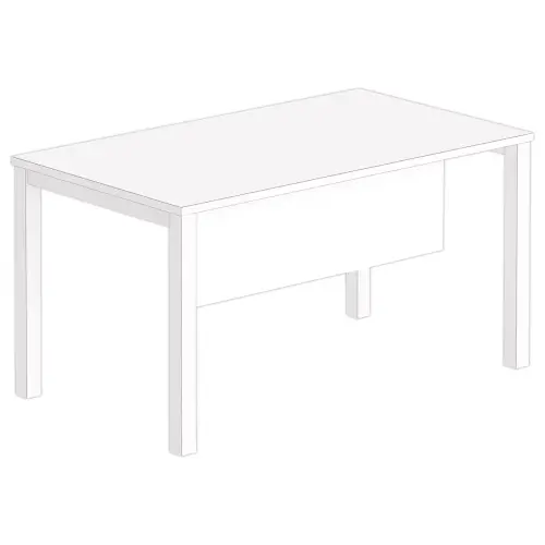 Voile de fond L 140 blanc 