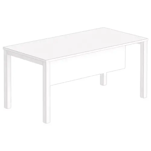 Voile de fond – L 160 cm – Blanc