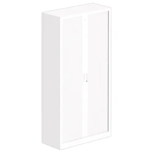 Armoire haute m&eacute;tallique - 198 x 100 cm - Blanc 