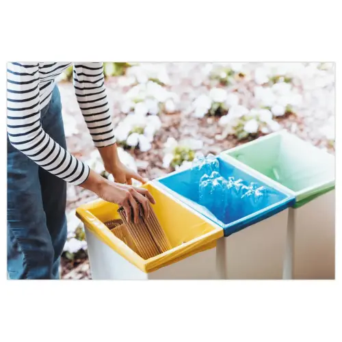 25 Sacs de d&eacute;chets NF jaunes - 50L 