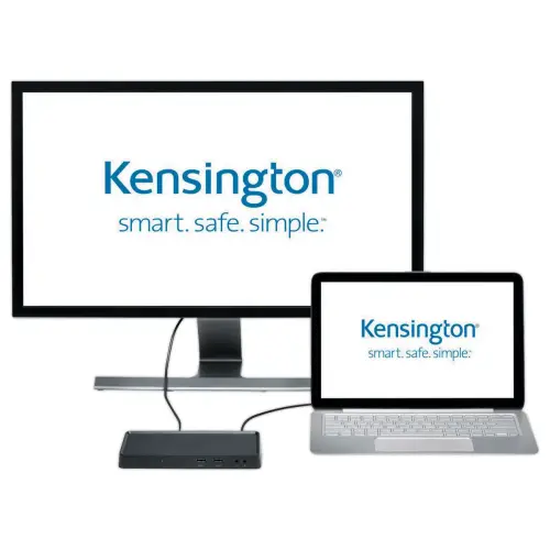 Station d'accueil avec des connectiques HDMI, DVI, VGA et USB 3.0 