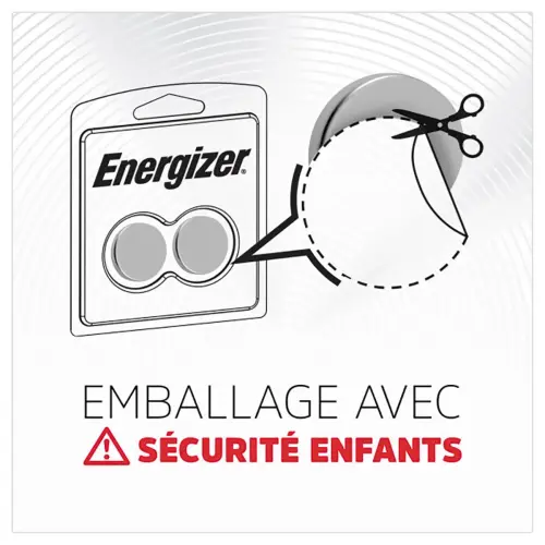 2 Piles lithium - CR2450 (3V) - ENERGIZER 