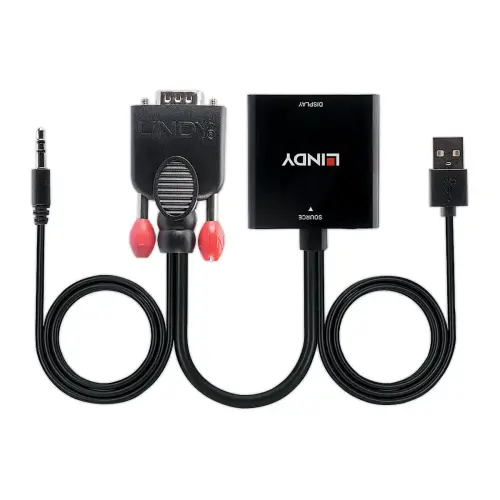 Convertisseur VGA & Audio vers HDMI - LINDY