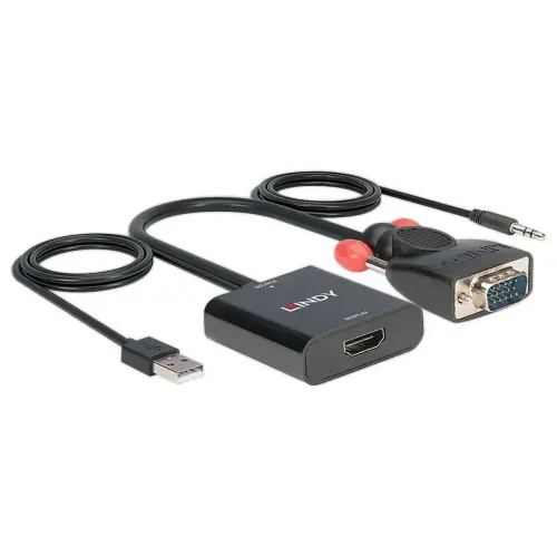 Convertisseur VGA & Audio vers HDMI - LINDY