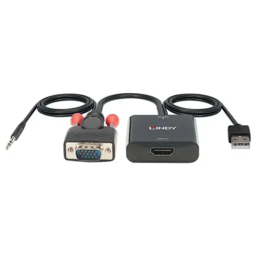 Convertisseur VGA & Audio vers HDMI - LINDY