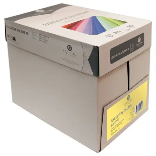 Ramette de 500 feuilles papier couleurs vives A4 Executive Colors - Jaune - FIDUCIAL 
