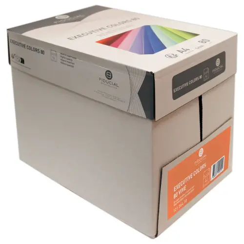 Ramette de 500 feuilles papier couleurs vives A4 Executive Colors - Orange - FIDUCIAL