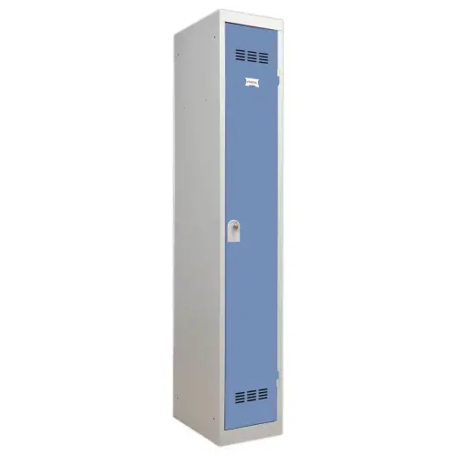 Vestiaire industrie propre 1 colonne H.180 x L.30 cm bleu 