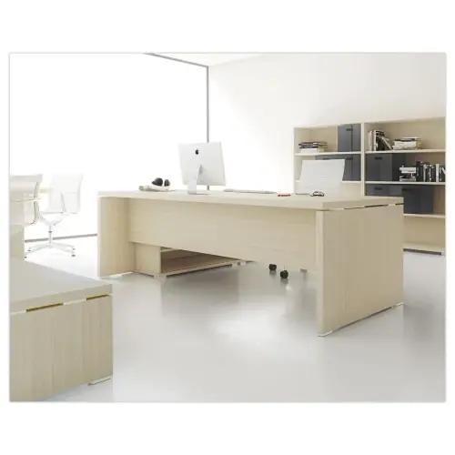 Bureau BOGOTA avec crédence à droite noyer