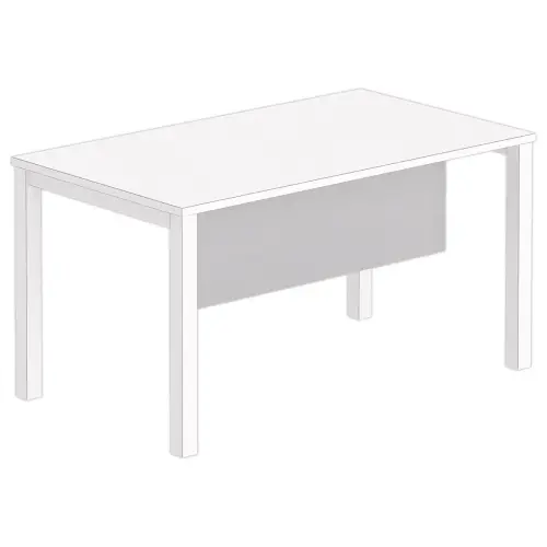 Voile de fond mélaminé L 140 aluminium