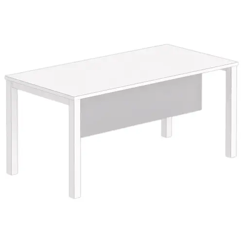 Voile de fond m&eacute;lamin&eacute; L 160 aluminium 