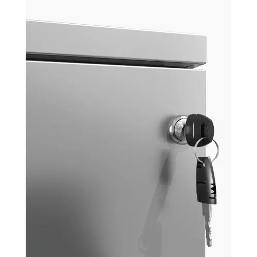 Caisson mobile en métal 3 tiroirs aluminium monté