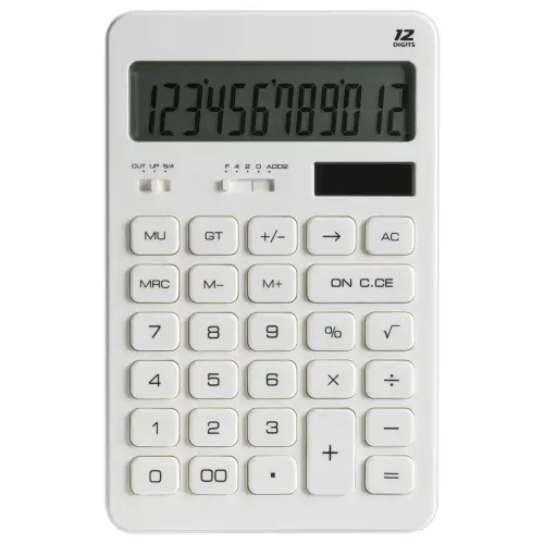Calculatrice de bureau M12 couleur - 12 chiffres blanc - ACCESS