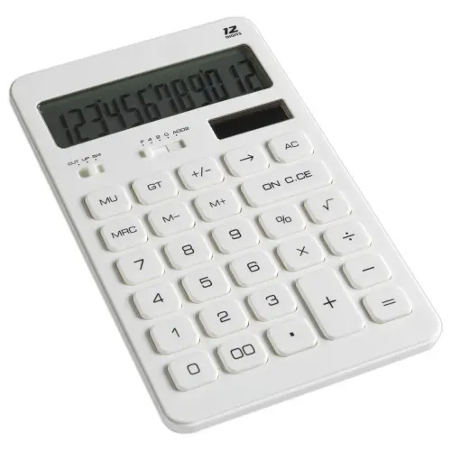 Calculatrice de bureau M12 couleur - 12 chiffres blanc - ACCESS