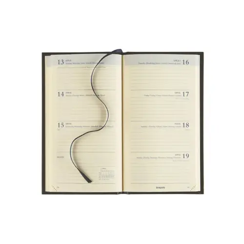 Agenda semainier  Colora - 9x16cm - Assortis - Janvier &agrave; d&eacute;cembre - BREPOLS 