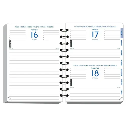 Agenda journalier Exacompta Forum - 12x17cm - Kaki